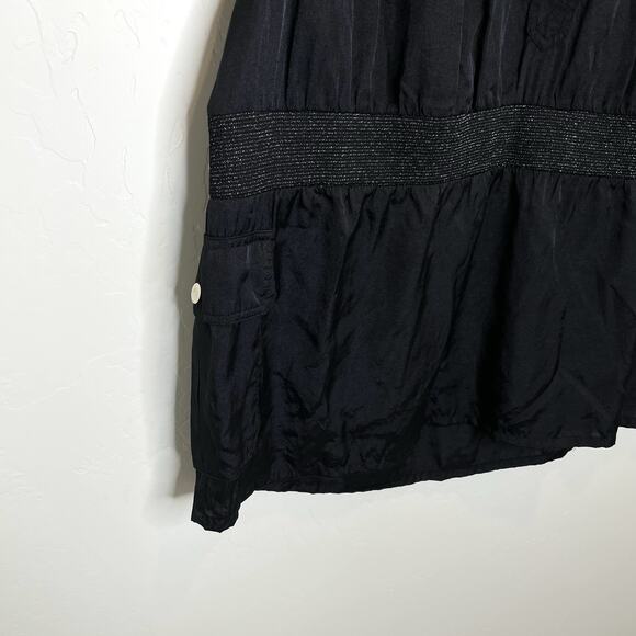 Apple Bottom Jeans Mini Dress Tunic Top Womens Plus 2X Black - Picture 4 of 10